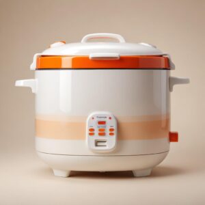 หม้อหุงข้าว สีขาวส้ม รุ่น B267