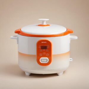 หม้อหุงข้าว สีขาวส้ม รุ่น A511