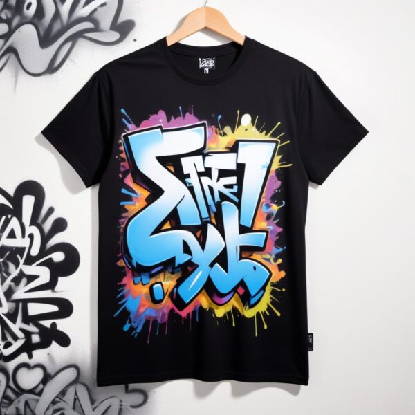 เสื้อยืดแฟชั่น Oversize สีดำ รุ่น N885