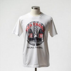 เสื้อยืดแฟชั่น Oversize สีขาว รุ่น C635