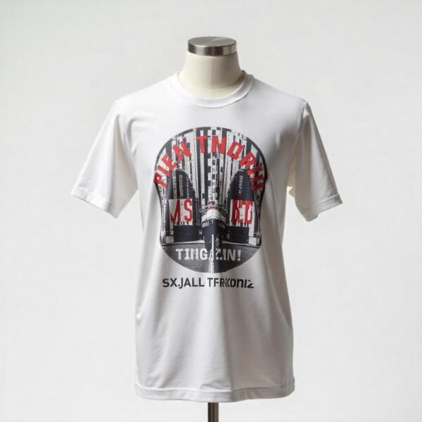 เสื้อยืดแฟชั่น Oversize สีขาว รุ่น C635